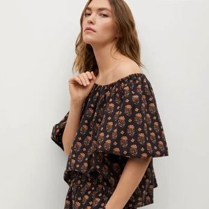 MANGO Mati Crop Blouse